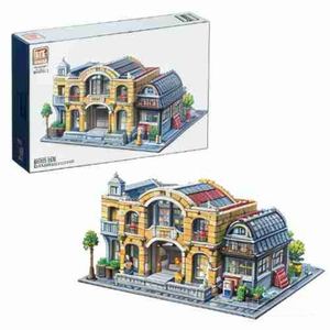 Set di Blocchi da Costruzione: Strada Parigina 910032, Fortezza di Montagna 910029, <span class=keywords><strong>Stazione</strong></span> Ferroviaria 910034, Regalo Natalizio - Product Image 3