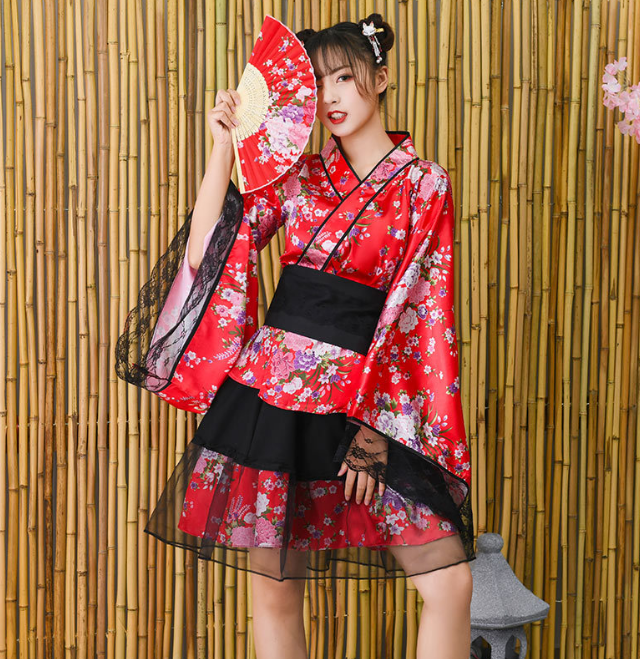 slim fit dress slacks Traditional Japanese Kimono Festivals – Japanese Oni Masks main image 1