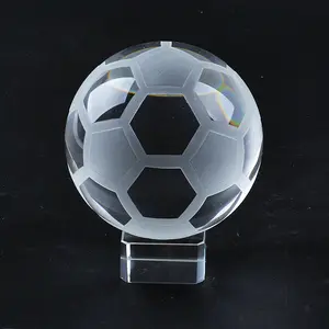 K9 Crystal Globe Soccer Ball Crystal Football Paperweight