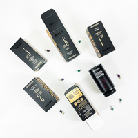 Boîte pliante personnalisée en carton, tube en papier pour produits en capsules, couleur noire, emballage pour produits de santé