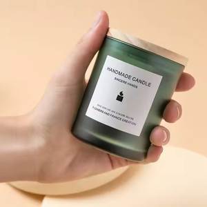 Frascos de vela de vidrio reciclado vacío negro mate de 220ml 22cl con tapón de rosca, cilindro MOQ bajo de aluminio para decoración de habitación de Hotel - Product Image 5