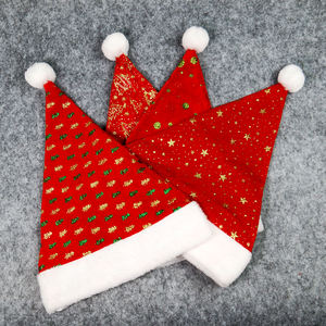 Chapeau <span class=keywords><strong>de</strong></span> Père Noël <span class=keywords><strong>de</strong></span> Noël Printemps Sparkle Xmas Cap <span class=keywords><strong>Pailleté</strong></span> Flanelle Enfants et Adulte Imprimé Chapeau <span class=keywords><strong>de</strong></span> Père Noël <span class=keywords><strong>de</strong></span> Noël - Product Image 6