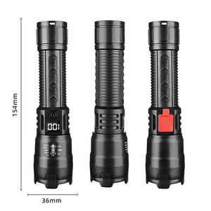 Xách tay chiến thuật Led đèn pin mạnh mẽ có thể sạc lại COB nguồn ánh sáng ABS cơ thể không thấm nước USB sạc lặn khẩn cấp sử dụng - Product Image 2
