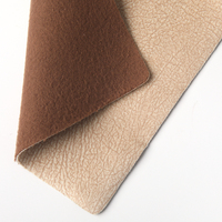 Tissu en polyester tissé effet cuir craquelé, matériau de rembourrage texturé vintage pour canapé et chaise