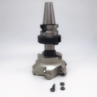 Tête de fraiseuse à face indexable 45, matériau 42CrMo, personnalisable OEM, dureté 50-55HRC, porte-outil CNC durable, garantie 1 an