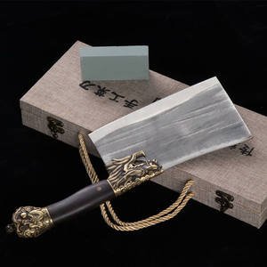 Chine Longquan forgé à la main <span class=keywords><strong>hachoir</strong></span> à os de cuisine couteau spécial de boucher carré épaissi en acier inoxydable - Product Image 3