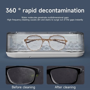 Jewelry <b>Cleaner</b> Deep Cleaning Machine <b>Ultrasonic</b> <b>Retainer</b> <b>Cleaner</b> for Tooth 650ML Dental Cleaning for Dentures, Mouth - Product Image 4