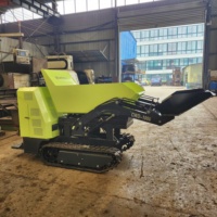 Cartiwell Mini Dumper Chenillé Multifonctionnel 1000 kg, Mini Transporteur et Camion Benne pour la Construction