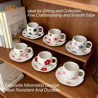 Tasse à café en céramique esthétique à motifs variés, petite tasse à lait pour la cuisine domestique