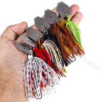Leurre de pêche artificiel 10cm 11g en caoutchouc à jupe barbue pour jigging lent, spinnerbait, buzzbait, chatterbait, wobbler