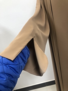 OEM/ODM Color puro tela hendidura puño lactancia vestido interior estilo modesto fuera reversible abaya con bufanda - Product Image 6