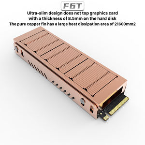 Heatsink ssd dengan modul perekat konduktif termal tembaga murni untuk NGFF PCI-E NVME <span class=keywords><strong>M</strong></span>.<span class=keywords><strong>2</strong></span> 2280 SSD Heatsink - Product Image 2