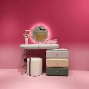 Table de toilette moderne personnalisable à 3 tiroirs pour chambre à coucher, achat en gros direct usine - Product Image 2