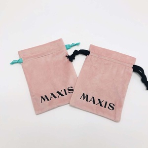 Custom Logo Printed Velvet Jewelry Drawstring <b>Dust</b> Pouch High End Gift Cosmetic Packaging Velvet <b>Bag</b> - Product Image 2