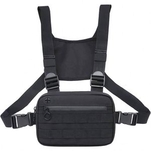Muestra Gratuita: Riñonera de Pecho Ligera e Impermeable de Nylon 900D con Cremallera y Soporte Integrado para Teléfono - Product Image 1