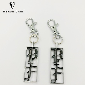 Hot Sell Custom Made Metal Logo Charms Metal Brand Bag Tag With Chain - Product Image 4