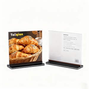 Expositor Acrílico Transparente en Forma de T, Expositor Acrílico Horizontal Extraíble Octagonal para Publicidad de Bodas y Otros Usos Comerciales - Product Image 3