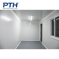 Casas Contenedor Prefabricadas Estándar AU de PTH Factory Supply, Villas de Lujo con Paneles Sándwich de Acero, Instalación Modular Rápida