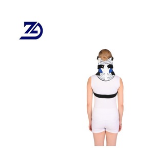 Verstellbare Halswirbelsäulen-Fixierungsstütze Kopf-Nacken-Orthese Erwachsenengröße Blau Weiß Polyester ZD-541418 - Product Image 2