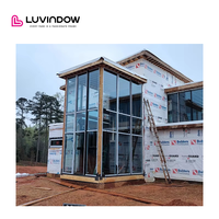 Luvindow perumahan Carolina Selatan proyek aluminium kaca tirai panel dinding eksterior tirai kaca dinding