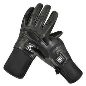 Kış binici eldivenleri termal eldiven rüzgar geçirmez yarış motosiklet deri Unisex isıtmalı at eldiven kadınlar için SHGS37