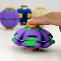 Vashine Balle anti-stress 3D imprimée, à presser et à tourner, en PLA écologique, jouet sensoriel sphérique pour enfants et adultes