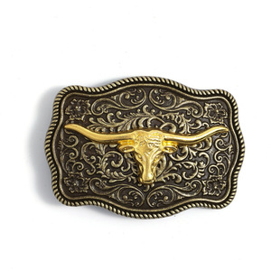 Hebillas de Cinturón de Aleación de Zinc Sólido 3D Estilo Vaquero Occidental con Logotipo Personalizado al por Mayor para Hombres y Mujeres - Product Image 1