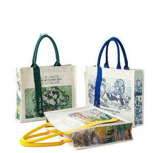 Sacs fourre-tout en toile robuste personnalisés avec logo, couleur et motif sur mesure, fermeture éclair, écologiques, réutilisables, taille moyenne - Product Image 5