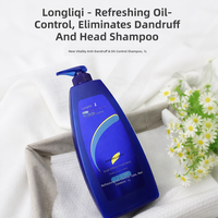 Sampo Longrich Penyegar Pengontrol Minyak, Penambah Volume, Anti-Ketombe, Pembersih Kulit Kepala untuk Pria & Wanita Buatan Cina