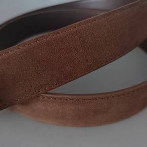 <span class=keywords><strong>Ceinture</strong></span> pour <span class=keywords><strong>femme</strong></span> en cuir de vachette suédé haut de gamme avec boucle en alliage - Product Image 5
