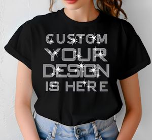 เสื้อยืดพลอยเทียมสำหรับผู้หญิงคอลเลกชันดีไซน์ของคุณ - Product Image 1