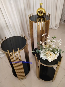 Décor <span class=keywords><strong>arche</strong></span> de mariage en or brillant, arc <span class=keywords><strong>Rectangle</strong></span> en acier inoxydable, toile de fond brillante, décoration de mariage - Product Image 2