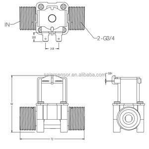 各种电压 12 24 220V 高流量塑料外壳 G3/4” 端口液体电磁阀，适用于水产养殖和鱼类养殖系统 - Product Image 4