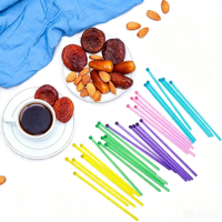 Bâtonnets mélangeurs en plastique pour cocktails, café et boissons, 8 pouces, blancs, noirs, oranges, rouges, pour bars et fêtes, vente en gros