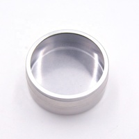 Boîte ronde et personnalisée en étain, boîtier d'emballage cadeau en métal massif avec couvercle de fenêtre en PVC transparent, livraison gratuite en chine