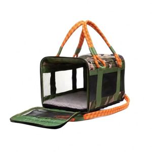 Sac de transport pour animaux de compagnie pliable et portable, sac à bandoulière pour chien, sac de transport de luxe pour animaux de compagnie, sac fourre-tout, vente en gros d'usine BSCI - Product Image 1
