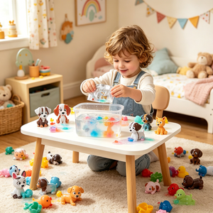 16PCS Water Color Changing Puppy Surprise Blind Bag Toy Bath Reveal Dirty to Clean Cartoon Dog Figure Play <strong>Set</strong> Guangdong Made - Product Image 1