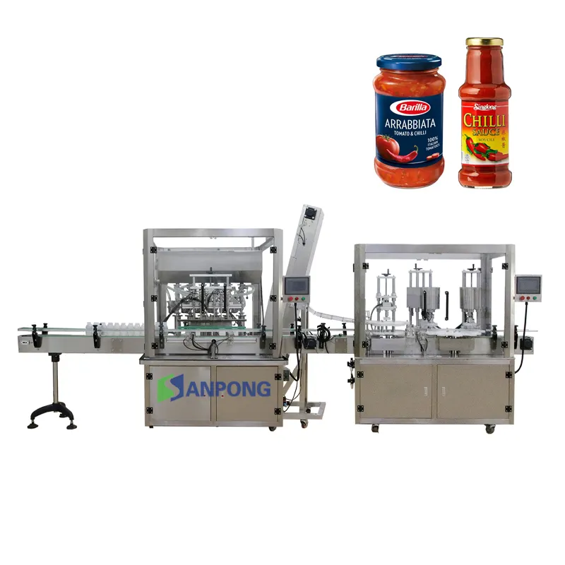 CE certificate tomato paste chili sauce soup automatic liquid filling and packing machine