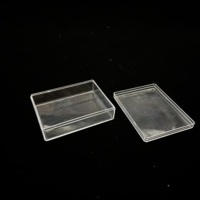 Boîte de rangement et de présentation en plastique PS vide en gros avec couvercle scellé pour emballage cadeau