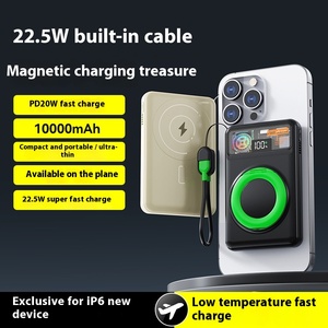 พาวเวอร์แบงค์แม่เหล็กแบบพกพา รุ่นใหม่ปี 2026 ความจุ 10000mAh ชาร์จเร็ว 22.5W พร้อมที่วางโทรศัพท์/หน้าจอ LED - Product Image 2