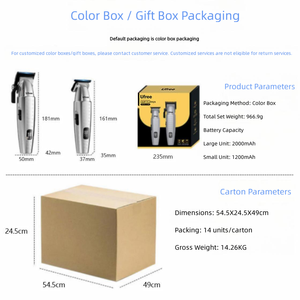 <span class=keywords><strong>Ufree</strong></span> Professionelle Wiederaufladbare Haarschneidemaschine für Mutter-Kind-Set Friseur-Haarschneidemaschine für Fettiges Haar und Glatzenköpfe Elektrisch - Product Image 6