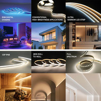 Bande LED CCT, bande LED spectre complet, bande LED 2 en 1, bande LED 3 en 1, bande LED CCT, lumière de bande LED CCT, bande LED COB CCT, LED COB