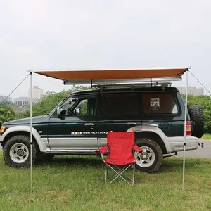 4x4オフロードキャンプカーサイドオーニングテント3x3m用の新しいデザインのカールーフサイドオーニング