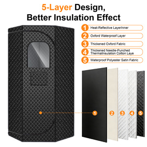 Sauna de Vapor para Interiores y Exteriores, con Generador de Vapor, Ideal para Sala de Estar, Dormitorio y Fitness - Product Image 3