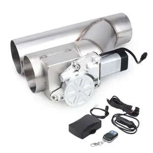 2.5" 3" Electric Exhaust Downpipe E-Cut Out Valve And One Controller Remote Kit Double opening