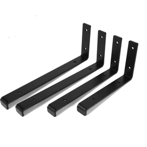 Soporte de chapa de acero inoxidable de 7,25x6 pulgadas montado en la pared soportes de ángulo L de acero derecho de hierro para estampado de muebles - Product Image 3