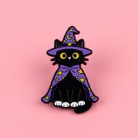 En gros : Épingles en métal à motifs de dessins animés, Épingles en émail à motifs d'animaux mignons et de citations, Broches créatives à lettres anglaises, Accessoires vestimentaires décoratifs