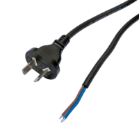 Cable de Alimentación Argentino de 2 Pines con Certificación IRAM 2073, Blanco y Negro, para Computadora, Monitor, TV, Impresora, Servidor, Cable de Repuesto