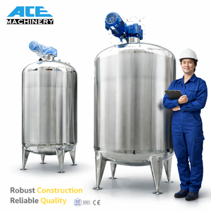 Cuve de mélange sanitaire en acier inoxydable 304 / 316L, cuve de mélange d'huiles et de liquides, machine à préparer les boissons, les jus et le lait avec agitateur - Product Image 3