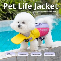 Gilet de sauvetage pour chien à flottabilité élevée, réglable, avec support flottant et design antidérapant pour la natation, la plage et les activités aquatiques